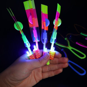 Светящаяся LED-рогатка: веселая игрушка для детей, эластичная, для вечеринок, с летающими мигающими резиновыми стрелами, подарок, катапульта - Product Image 2