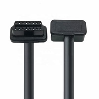 24V Type B OBD2 Extension Cable ABS Material OBD Diagnostic Code Reader Tool with OBD Cable