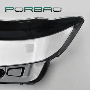 PORBAO in plastica trasparente con bordo nero faro faro frontale copri lenti ricambi Auto per bordo 2014-2017 anno - Product Image 5