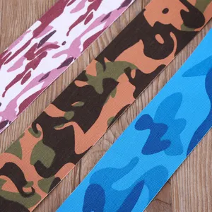 2.5cmx5m 1''x16.4ft Oem Custom Logo Printing Pre-cut Regular Sports Muscle Kinesiology Tape For Sport And Physiotherapy