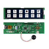 Layar Lcd Kecerahan Tinggi, Tampilan Tampilan Lcd dengan Kecerahan Tinggi OEM 8.8 Inci 1920X480 Ips Sudut Pandang Lebar