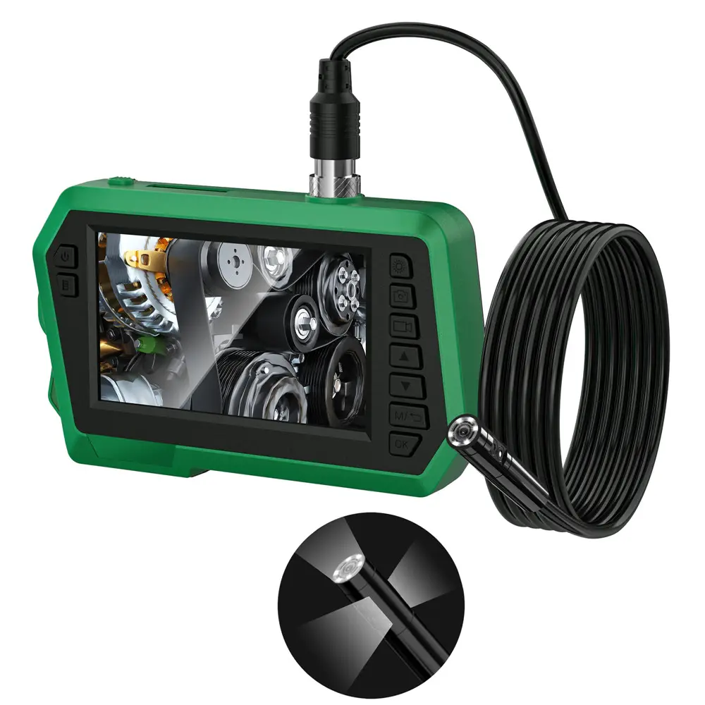 Tragbarer Großhandel niedriger Preis 4,3 Zoll IP67 Dreifach objektiv Industrie endoskop 1080P Digital Bore scope Sewer Inspection Camera