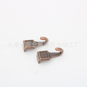 Crochets de porte rétro de style chinois, crochet coulissant en alliage de zinc pour placard, cuisine, salle de bain, chambre à coucher, accessoires de décoration de meubles - Product Image 1