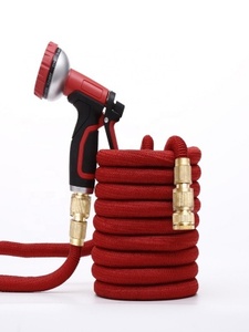 Manguera de Jardín <span class=keywords><strong>Extensible</strong></span> de Látex de Alta Presión (300 PSI) con Pistola de Riego de 7 Funciones <span class=keywords><strong>para</strong></span> Lavado de Autos y Riego - Product Image 4