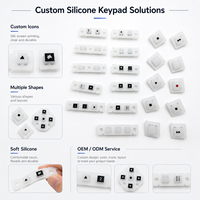 Clavier en caoutchouc silicone personnalisé OEM ODM avec icônes et disposition couleur sur mesure pour une large gamme d'appareils électroniques