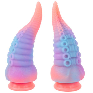 Dildo Anale a Tentacolo di Mostro <span class=keywords><strong>in</strong></span> Silicone Sex Factory che si Illumina al Buio Butt <span class=keywords><strong>Plug</strong></span> con Potente Ventosa per Stimolazione Prostatica - Product Image 2