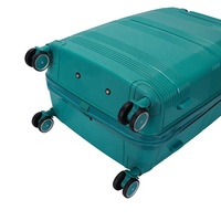 Ensemble de valises rigides en PP extensible avec coque incassable, roulettes silencieuses et trolley en alliage d'aluminium