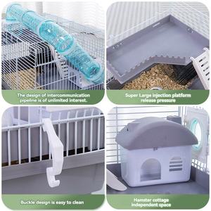 Nuova versione Extra Large Villa in plastica per criceti di lusso facile da pulire Habitat per criceti dorati casa ideale per criceti - Product Image 5