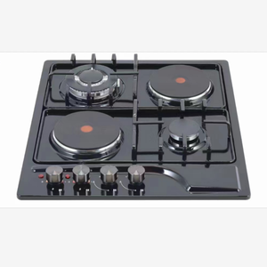 Estufa <span class=keywords><strong>de</strong></span> Cocina Doméstica a <span class=keywords><strong>Gas</strong></span> y Eléctrica, 2 Quemadores <span class=keywords><strong>de</strong></span> <span class=keywords><strong>Gas</strong></span> y 2 Placas Calefactoras Eléctricas, <span class=keywords><strong>Encimera</strong></span> Empotrable <span class=keywords><strong>de</strong></span> 4 Hornillas - Product Image 1