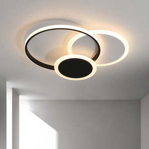 Recién llegado, luces led cuadradas montadas en superficie, sala de estar, dormitorio, lámpara de techo circular ultrafina moderna - Product Image 5