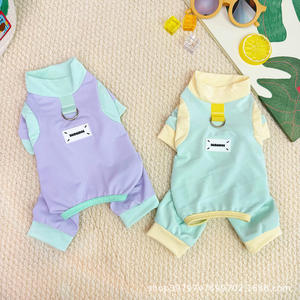 سترات خريفي كلاسيكية بأربعة أرجل حيوانات أليفة صغيرة مريحة جيدة التهوية بوليستر مطبوعة ملونة مخصصة دمية كلب جرو قطة - Product Image 1