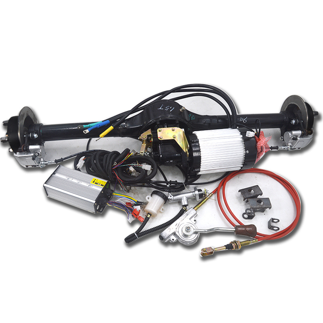 The Disc Brake Disc Assembly of the Electric Vehicle Axle Assembly, with a Two-ton Load Capacity for the High and Low Gear Box.