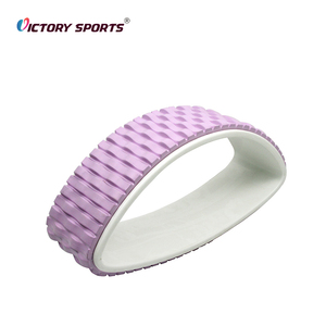 Alta calidad Durable TPE <span class=keywords><strong>Pilates</strong></span> Círculo Masaje de espalda oval media rueda de yoga para ejercicio de equilibrio - Product Image 3