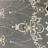 Voilage en organza brodé de fleurs, 100% polyester de luxe, motifs sur mesure selon les exigences du client, pour fenêtre plate à œillets XXC