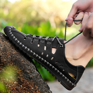 Chaussures d'eau d'été pour hommes, bout fermé, en faux daim, respirantes, semelle extérieure en caoutchouc, semelle intermédiaire en EVA, plage, extérieur, taille 47 48 - Product Image 3
