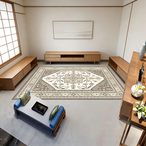 Tapis moderne personnalisé imprimé en 3D, tissé, gaufré, écologique, antidérapant, à poils ras pour bureau - Product Image 5