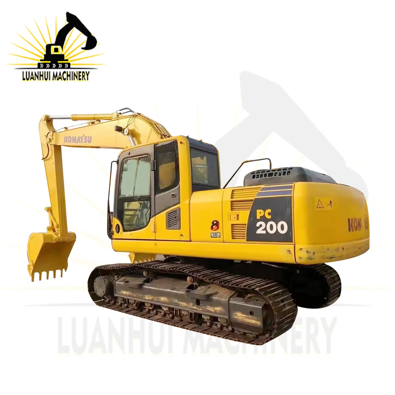 A Komatsu PC200-8 é uma máquina usada de tamanho médio com um bom motor para venda escavadeira usada