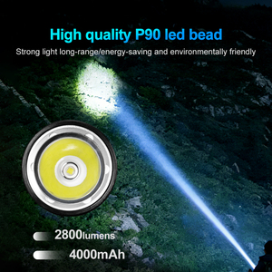 Linterna de Buceo LED Recargable de Alta Capacidad WOSEN, 2800 Lúmenes, IP68 Impermeable, Alcance de Haz de 50M, Aleación de Aluminio Resistente - Product Image 3