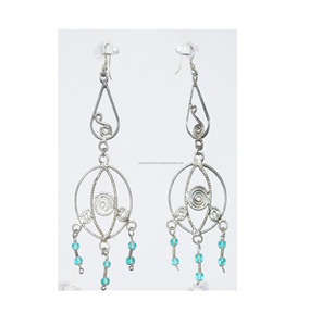 Nouvelles boucles d'oreilles bohèmes élégantes pour filles, collier et bracelet vintage à perles colorées creuses rondes, bijoux fantaisie - Product Image 5