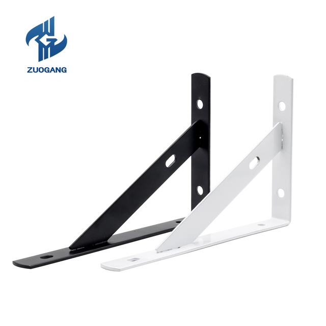 Zuo Gang 2 PCS 6 Inch to 12 Inch Wholesale Metal Brackets for Wood Speaker Wall Shelf Mount Bracket L Bracket for Wood Shelves