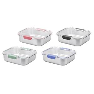 Lonchera Smash de Acero Inoxidable de 600 ml, Color Azul, Paquete de 6 - Product Image 1