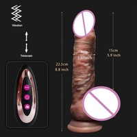 Dildo Realista de Silicona Líquida, Simulación de Pene, Suave como la Piel, Eléctrico, Impermeable IP65, para Masturbación Femenina
