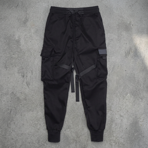High Quality Multi-Pocket Men's Pants Custom Polyester/Cotton <b>Lightweight</b> Breathable Windproof Quick Dry Elastic Waist Trousers - Product Image 1
