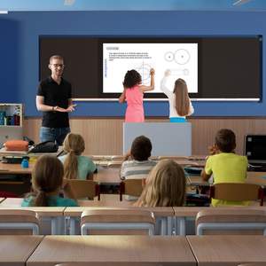 Recién 75 pulgadas Smart Board 4K Push Pull Electronic Whiteboard para aulas y escuelas - Product Image 2
