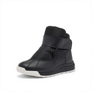 Bottes d'hiver pour hommes, dessus en fourrure et cuir, doublure en velours, bottes à la cheville légères, antidérapantes, chaudes, chaussures d'extérieur - Product Image 4