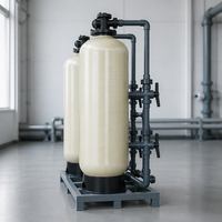 Réservoir de filtration de sable en PRV (Plastique Renforcé de Fibres) de grand diamètre pour usage industriel, capacité 1000L/heure pour le traitement des eaux industrielles
