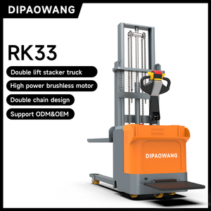 Electric Double Lift Stacker Outdoor Warehouse Logistic 1.5 Ton Pallet Forklift Hydraulic Loading And Unloading Stacks