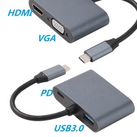 Ordenador tipo C Hub 4 en 1 USB C Hub
