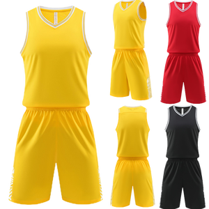 Maillot de sport unisexe de basketball à séchage rapide, absorbant la transpiration, respirant, grande taille, design personnalisé, impression par transfert thermique - Product Image 1