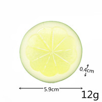 Kunstmatige Simulatie Citroenplak Hars Kunstmatige Fruit Model Party Keuken Bruiloft Decoratie Nep Voedsel