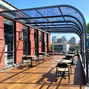 Contenitore del Patio schermato quattro stagioni del Patio del <span class=keywords><strong>balcone</strong></span> del policarbonato di alluminio di Design moderno per lo spazio di vita all'aperto - Product Image 3