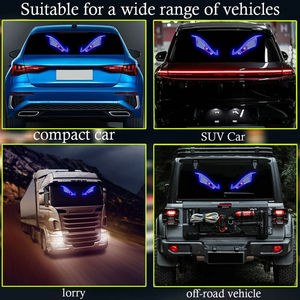 Luz Decorativa USB para el Parabrisas Trasero del Coche, Intermitente Dinámico, <span class=keywords><strong>Ojos</strong></span> de Diablo, <span class=keywords><strong>Ojos</strong></span> de <span class=keywords><strong>Demonio</strong></span> LED Universales para Coche - Product Image 6