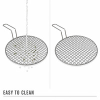 Grille de cuisson en treillis métallique en acier inoxydable pour barbecue de camping, pique-nique en jardin, fête de jardin, facile à utiliser et à nettoyer, pour la cuisson des légumes