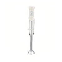 Mixeur Plongeant 400W avec 4 Lames, Fonction Broyeur de Glace, Conception Anti-éclaboussures et Tige Amovible pour un Nettoyage Facile