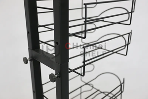 مصنع الجملة متجر بيع بالتجزئة شنقا حامل رف حامل قبعات عرض موقف رفوف برج المنتج - Product Image 5