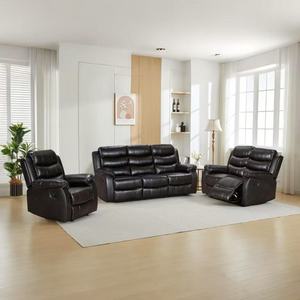 Nhà máy trực tiếp Hot Bán thiết kế hiện đại sofa Set đồ nội thất phòng khách đồ nội thất 3 + 2 + 1 Recliner sofa bộ ghế ngồi có thể ngả ghế couch - Product Image 1