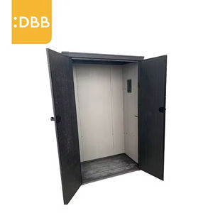 Bâtiments préfabriqués 4Ft 5Ft 6Ft Outil d'<span class=keywords><strong>armoire</strong></span> verticale <span class=keywords><strong>de</strong></span> <span class=keywords><strong>jardin</strong></span> Toit plat durable Salle d'utilité Boîte <span class=keywords><strong>de</strong></span> rangement à double porte anti-rongeurs - Product Image 5