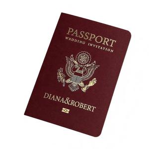 Cartes d'invitation en papier style passeport, thème voyage personnalisé, pour mariage, remise de diplôme, fête, invitations en forme de carte d'embarquement avec enveloppe - Product Image 1