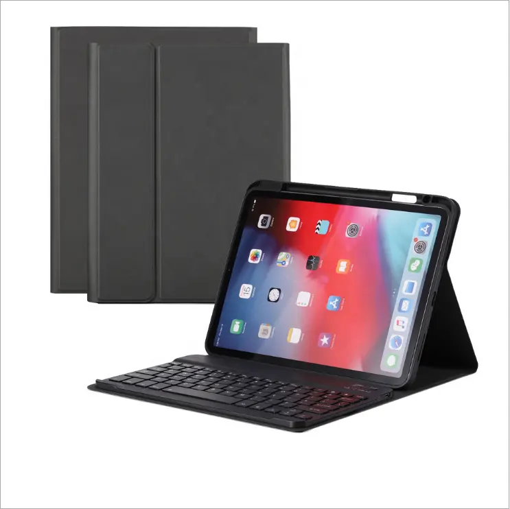 TPU Shell Back Case für iPad 10.2 10.5 10.9 11 Zoll kabellose Tastatur hülle mit Stift halter