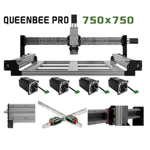 Kit mecánico CNC QueenBee PRO 7575 con riel lineal con sistema de tensión Tingle accionado por tornillo