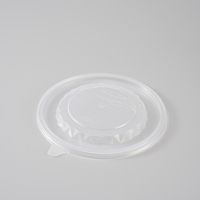 Vente en gros d'usine, bols en plastique jetables transparents en PP, design de couvercle hermétique pour éviter les déversements, emballage pour aliments pour bébés. Largement utilisé pour les soupes
