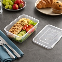Conteneur alimentaire transparent écologique de 750 ml pour repas à emporter, boîte d'emballage alimentaire en plastique PP pour restaurant