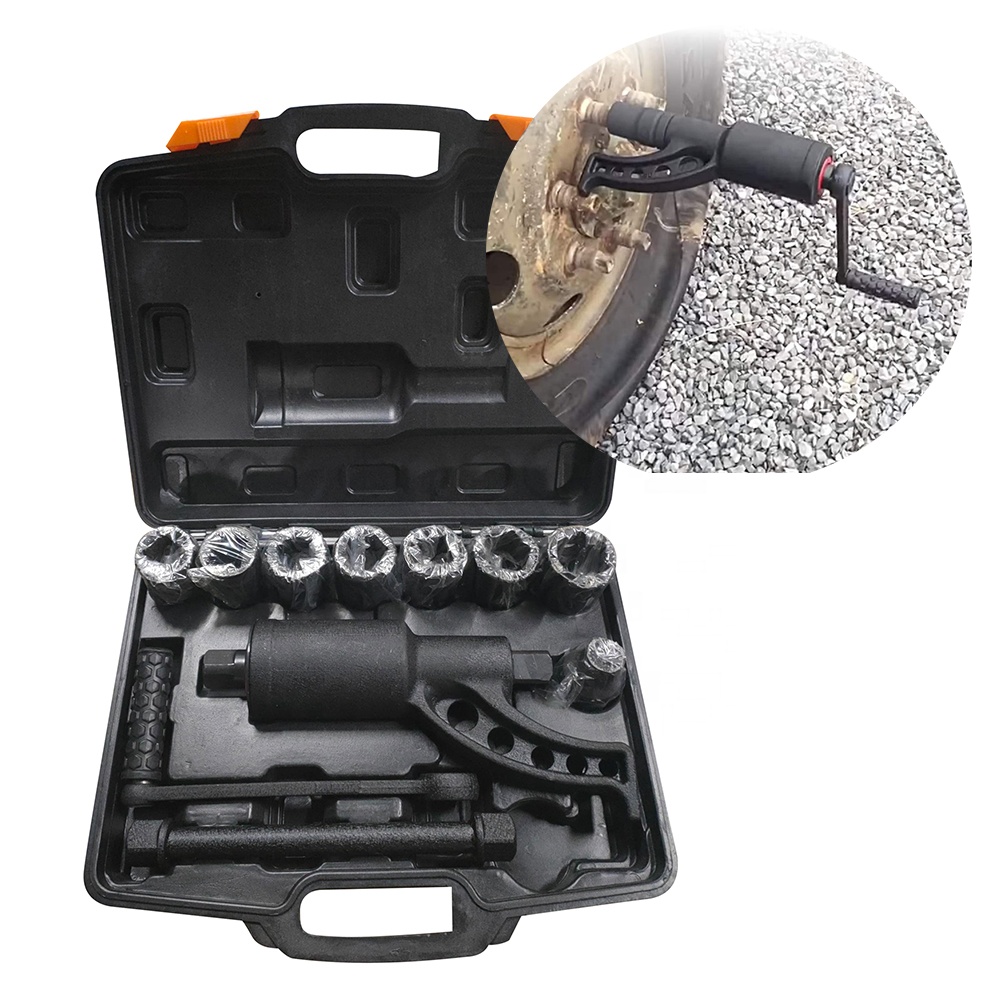 VIKTEC сверхмощный усилитель грузовых гаек, гаечный ключ с 8 шт. торцевых головок Cr-v (VT14025)