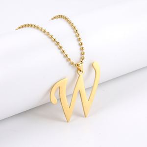 Collana con Ciondolo Iniziale in Acciaio Inossidabile alla Moda, Lettere A/B/<span class=keywords><strong>C</strong></span>/D/E/F/G/I/J/N/O - Product Image 3
