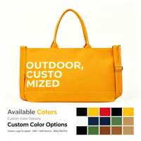 Sac fourre-tout en toile tendance, robuste et artisanal, idéal pour le travail, l'école, les activités de plein air, sac à main quotidien, couleur et logo personnalisables
