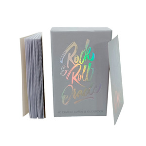 Cartes de guidance spirituelle personnalisées sur mesure, outil de divination mystérieux, <span class=keywords><strong>carte</strong></span> de tarot personnalisée avec pellicule holographique - Product Image 1